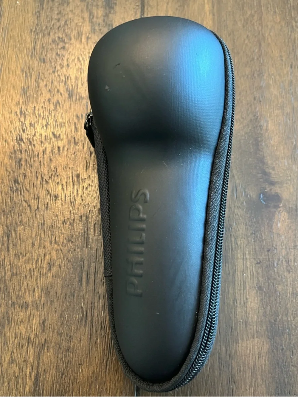Philips Norelco Electric Razor / Shaver Zipper Travel Hard Case: Black